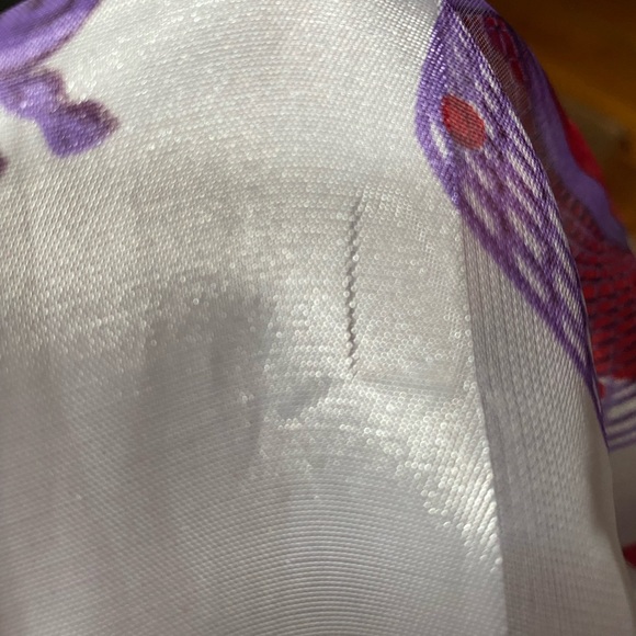 Woman's Scarf- Silk Feel, Lightweight, Fun Hats as the Print - Picture 7 of 8